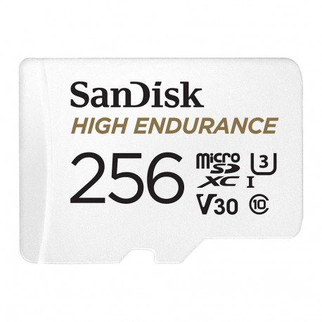 Sandisk mälukaart microSDXC 256GB kõrge vastupidavusega 100MB/s adapteriga