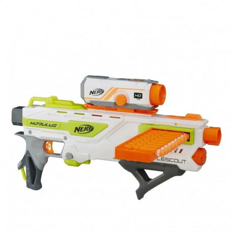 Nerf mängupüss N-Strike Elite Modulus BattleScout ICS-10 lihtne pakend, valge/oranž