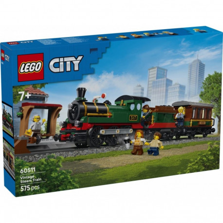 Klocki city 60511 retro pociąg z lokomotywą parową