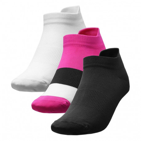 4F naiste sokid H4L22 SOD002 20S+55S+10, must, fuksia, valge