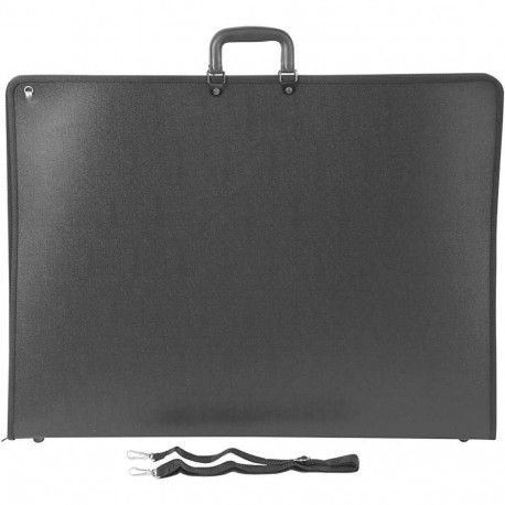 Jooniste mapp A2 Art Portfoolio PP 74 x 55 cm, sangadega, must