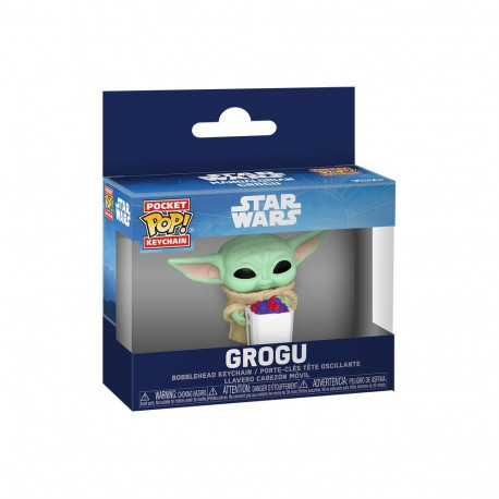 FUNKO POP! Keychain: Mandalorian & Grogu - Grogu with Snack