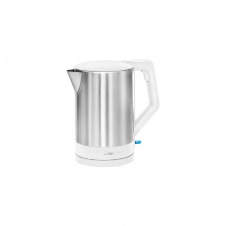 Clatronic WKS 3692 electric kettle 1.5 L 2200 W Stainless steel, White