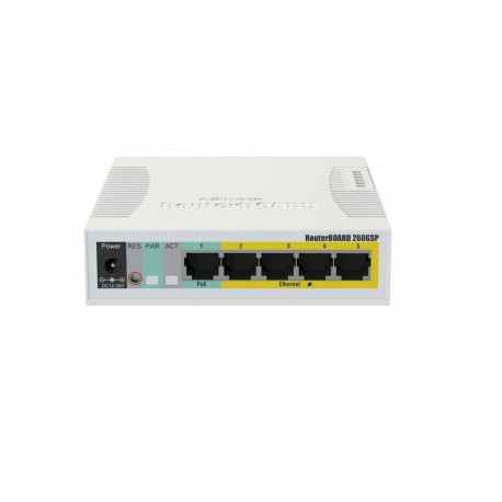 MikroTik RB260GSP PoE Switch 5x 1000Mb/s + 1x SFP 1.25Gbps