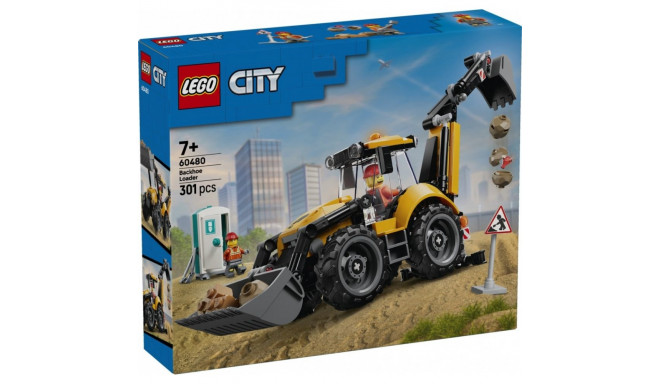 LEGO City klotsid 60480 ekskavaatorlaadur, kollane