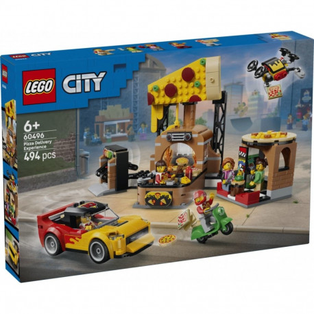 City 60496 Pizza Delivery Experience with Vehicles Blocks