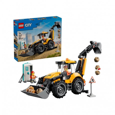 CONSTRUCTOR YELLOW BACKHOE LOADER 60480