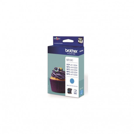 BROTHER LC-123C TONER CYAN 600P