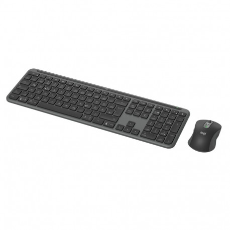 Keyboard and Mouse Set - Logitech Mouse Signature MK950, Full-Size QWERTZ, Wireless, Graphite