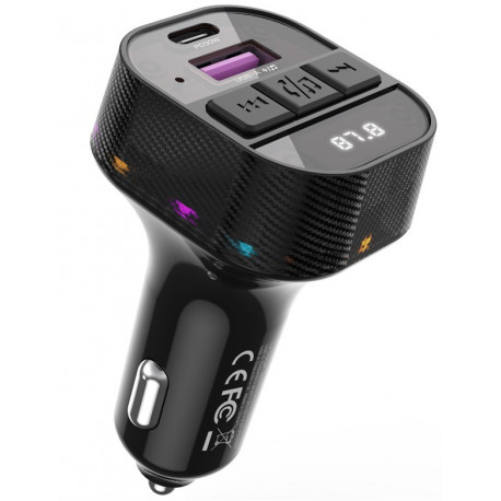 XO FM-saatja/laadija BCC17 BT 30W, must (avatud pakend)