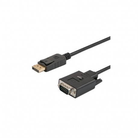 Adapter - Savio Cl-203 DisplayPort To VGA Cable 1.8m 1920x1200 60Hz Black