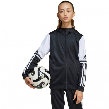 Adidas laste kapuutsiga pusa Squadra 25 Hoody JE2756, must-valge