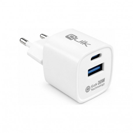 Quik Accessories QG-322 GaN USB-C / USB Charger 30W