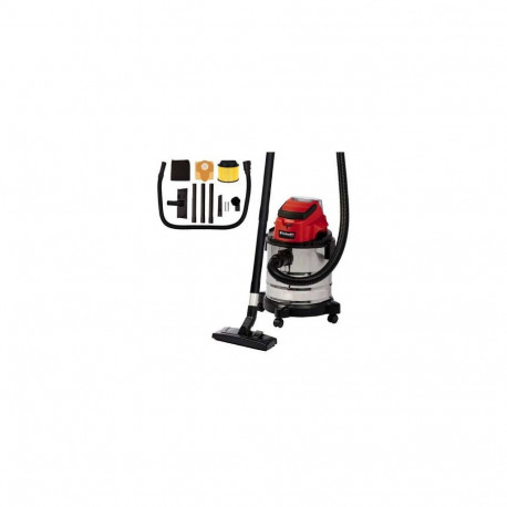 Vacuum Cleaner - Einhell TC-VC 18/20 Li S-Solo 20L Wet And Dry Cleaner Black, Grey, Red