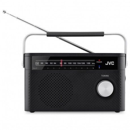 Audio Equipment - JVC RA-E315B Portable Radio With FM Band And Bluetooth Connectivity Black