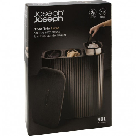 Joseph Joseph Tota Luxe 3 Komory 90 l Bambus czarny