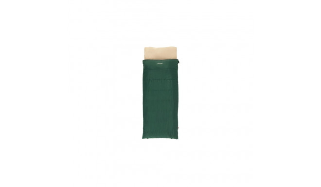 Outwell Contour Prime Green | Sleeping Bag | 220 x 85 cm | -13 to 16 °C | 2-way L-shape open-end wit
