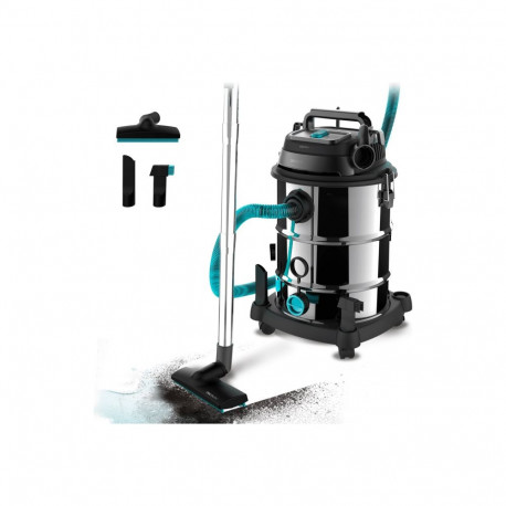 Cecotec tolmuimeja Conga Rockstar Wet & Dry Steel Max Pro juhtmega 1600W 220-240V, hõbe/must