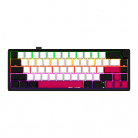 LORGAR KBP70MW, Wireless 65% Mechanical Gaming Keyboard Pro, Black/red, EN layout