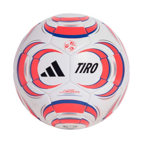 Piłka nożna adidas Tiro League J350 biało-pomarańczowa JW1525