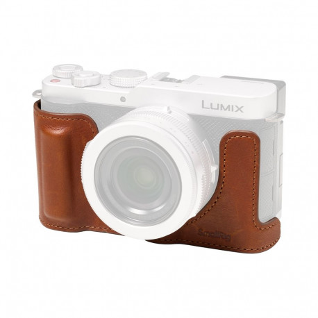 SmallRig 5699 Leather Half Case for Panasonic LUMIX L10 Brown
