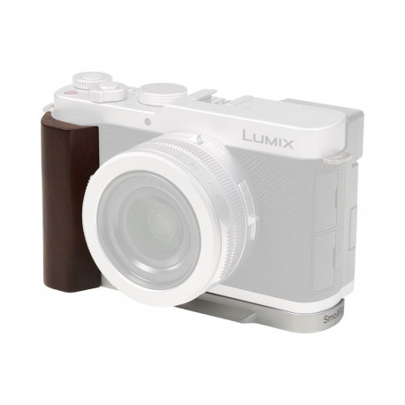 SmallRig l-kujuline kinnitusplaat 5943 puust käepidemega Panasonic LUMIX L10 jaoks, hõbedane