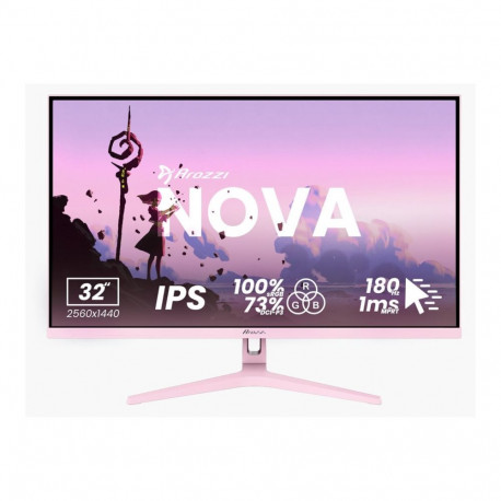 Arozzi Nova 32" IPS QHD 16:9 180 Hz 1 ms 2560 x 1440 pikslit 300 cd/m² 2 HDMI-porti roosa