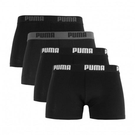 Puma meeste bokserid Basic 4-pakk 938198 01, must