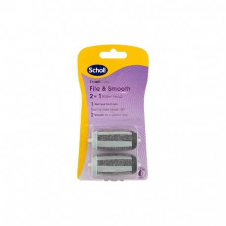Scholl Expert Care File & Smooth 2in1 Roller Heads (2ml)