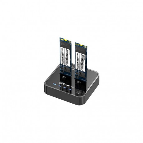 CoreParts MS-CLONER-NVME storage drive docking station Black