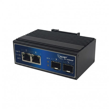 ALLNET tööstuslik mittehallatav Layer2 4 Port GbE kommutaator, DIN-asendusadapter seadmele ALL-SGI80