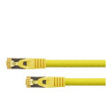 "Python Patchkabel m. Cat.7 Rohkabel Nylongefl. gelb 5m"