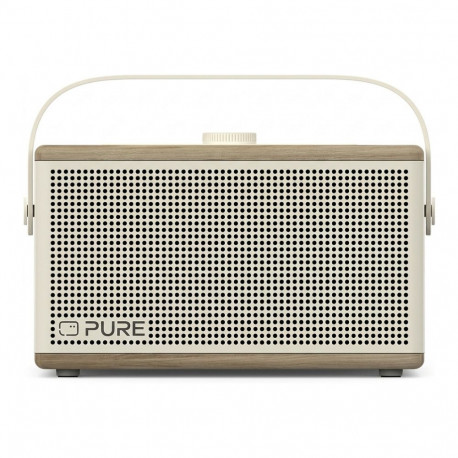 Pure bluetooth-kõlar Classic Aura kaasaskantav taustvalgustusega, valge/tamm