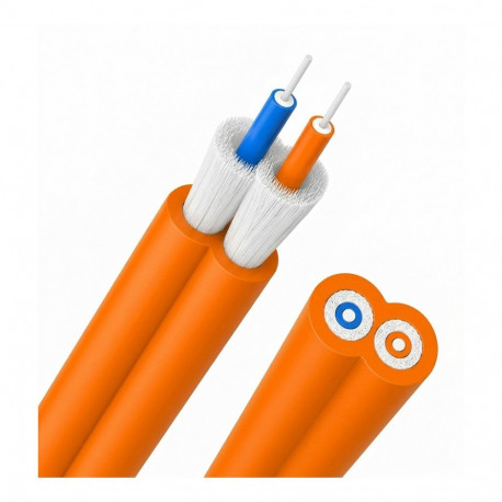 "EFB I-V(ZN)H Duplex-Zipcord OM2 2G (2x1) 600N LSZH orange 2,8x5,7mm"