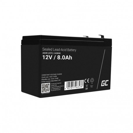 "Green Cell Ersatzbatterie AGM46 12V/8Ah"