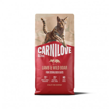 Carnilove Active Lamb & Wild Boar Adult Sterilised cat food 6kg
