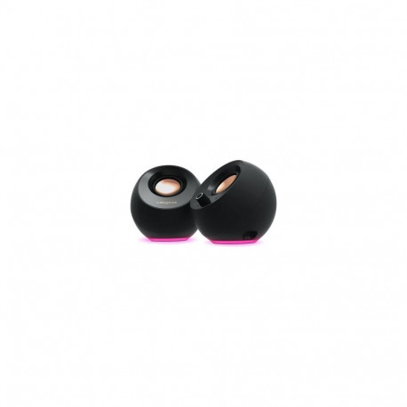 Speaker - Creative Pebble Pro Bluetooth 5.3, RGB Lighting, 80 Hz to 20 kHz, Black
