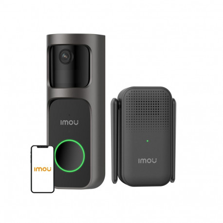 Smart Doorbell - IMOU 2S KIT Wireless Doorbell 3 MP, 166° Wide Angle, 5000 mAh Battery, White