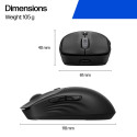 Computer Mouse - HP 705 Wireless, Multi-Device, 6000 DPI, Black