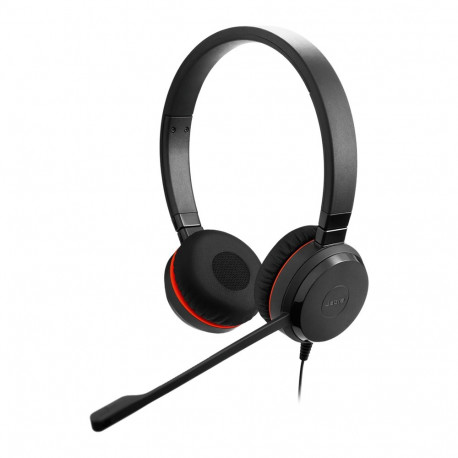 JABRA Evolve 20 SE, Stereo UC, USB C/A adapter, Leather