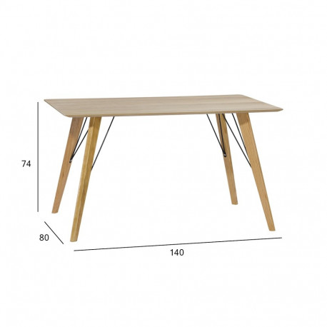 Söögilaud HELENA 140x80xH74cm, tamm