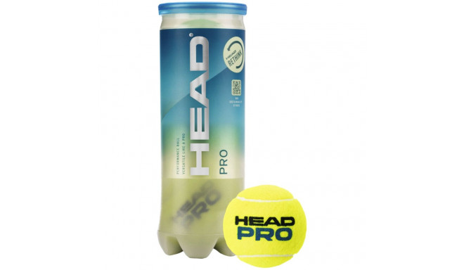 Head tennisepallid Pro 3tk