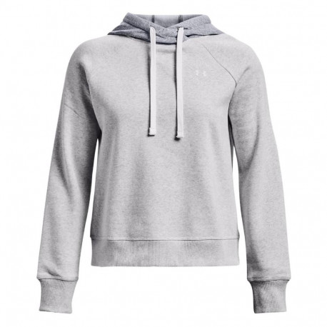 Bluza damska Under Armour Rival Fleece CB Hoodie szara 1373031 014