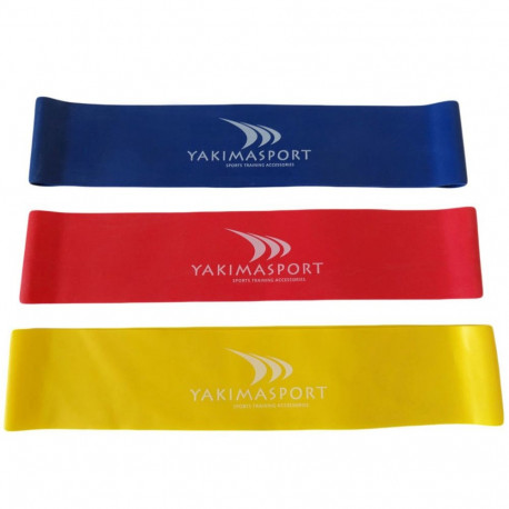 Yakima Sport treeningkummid 100114 3 tk, kollane, punane, sinine