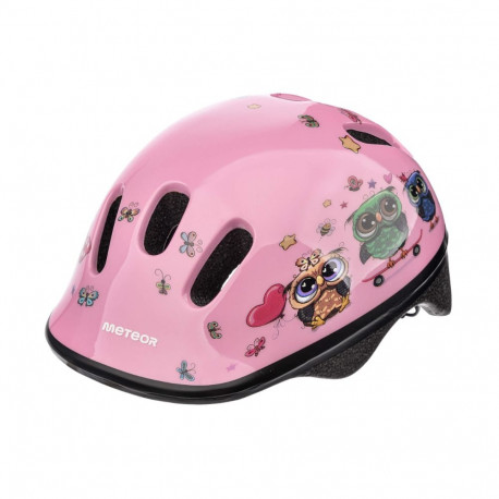 Meteor jalgrattakiiver KS06 S 48-52cm Little Owl 24809, roosa
