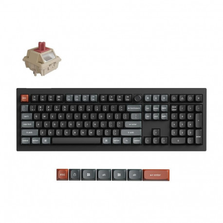 KEYBOARD WRL V6 ULTRA/BLACK V6U-D1 KEYCHRON V6U-D1 (4894979027122)