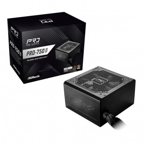 ASROCK toiteplokk PRO-750B ATX 100-240V 750W (4711581491724)
