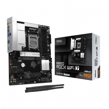 MainboardASROCKAMD B850Socket AM5ATXRAM DDR5-SDRAM4xSlotsWi-Fi YesBluetooth YesB850ROCKWIFI7 B850 RO