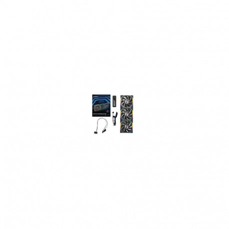 Lian Li UNI FAN SL Wireless LCD Lufter  ARGB  PWM  3er-Pack inkl. Controller - 120 mm  schwarz