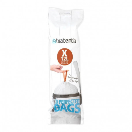 Brabantia PerfectFit Bin Liner Type X  12 L  20 Bags